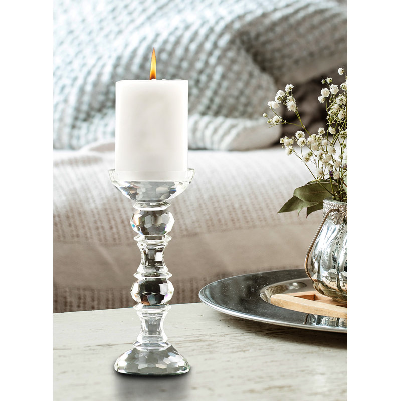 8'' H Glass Tabletop Candlestick