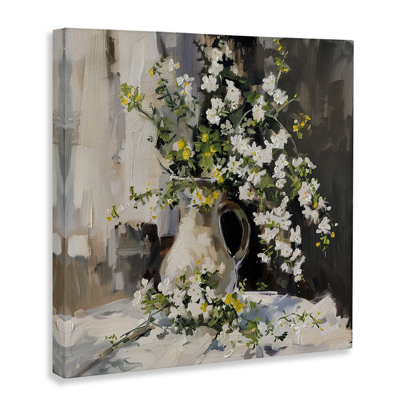 «Late Sun on Floral Still Life», art mural sur toile, design par Walker Noble, H 24 po x l 24 po