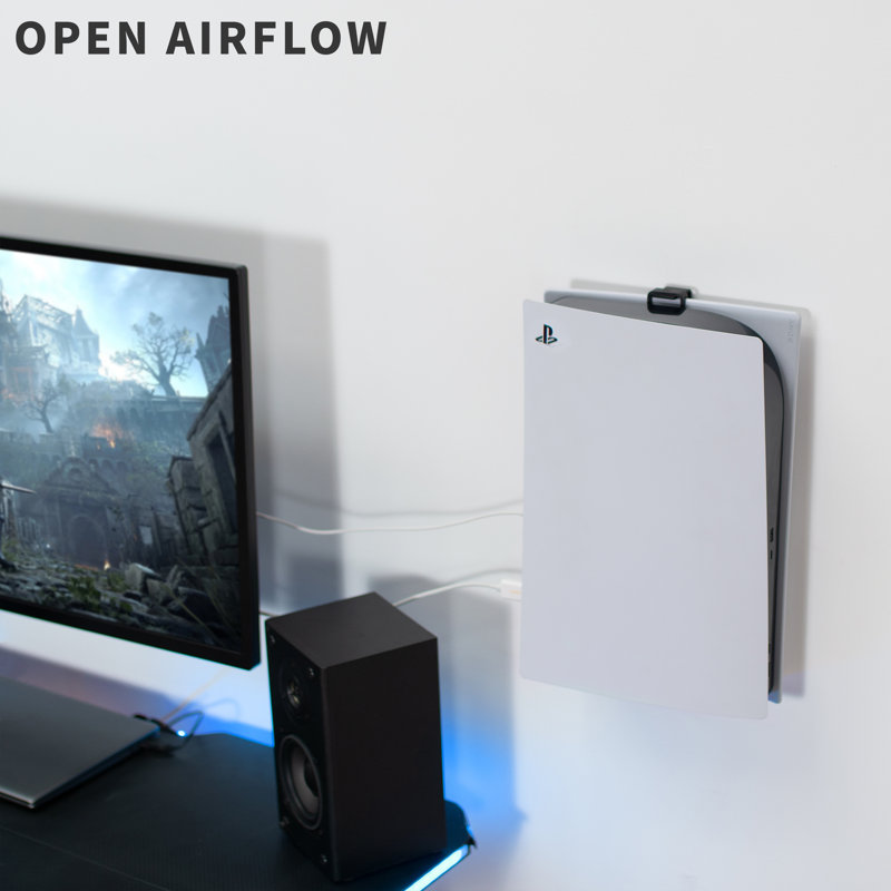 Black Wall Mount Designed for PS5