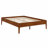 Modern Wood Platform Bed Frame with Wood Slats & Reliable Metal Support-372114068