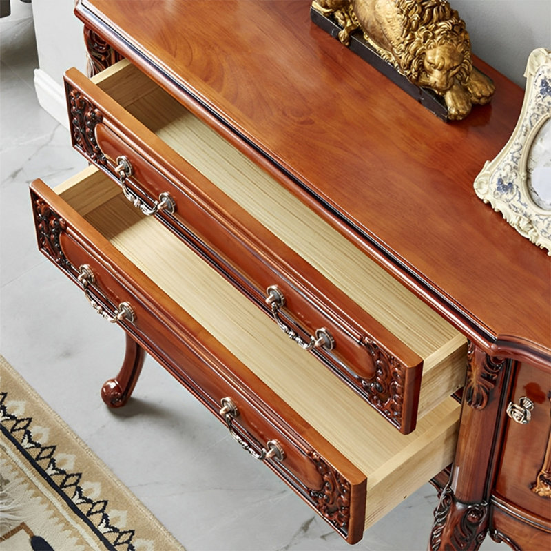 High End Luxury Multifunctional Console Table, 36.61" H x 66.14" W x 13.78" D, Brown