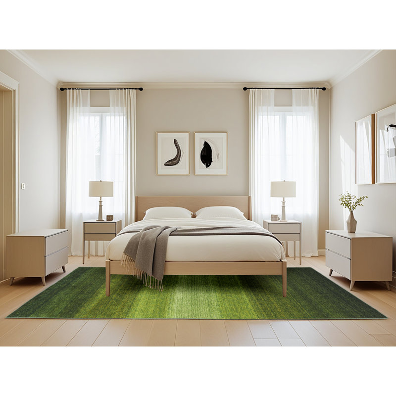 Geometric Indoor Rug, Rectangle 5' x 8'