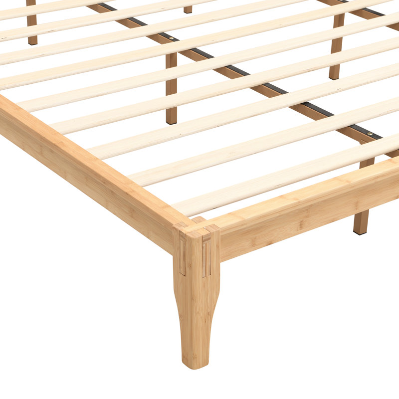 Solid Wood Standard Bed, Natural, King