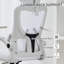 Mesh Office Chair with Headrest, Lumbar Support, Cream White-291072866