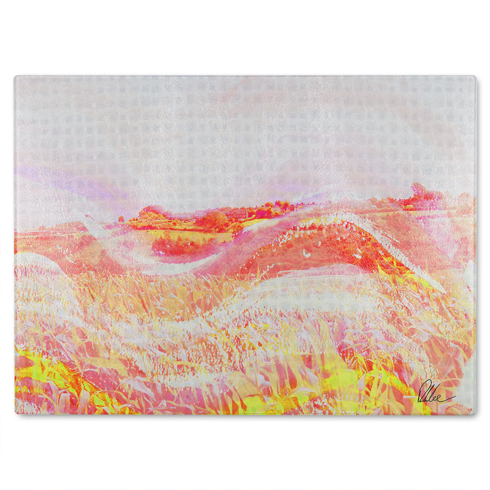 Wheat Field Glass Chopping Board