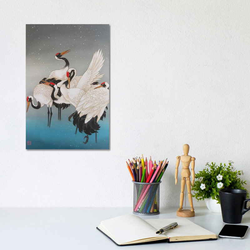 Winter In Hokkaido - Painting on Canvas, Wrapped Canvas, 101.6 cm H x 66.04 cm W x 3.175 cm D