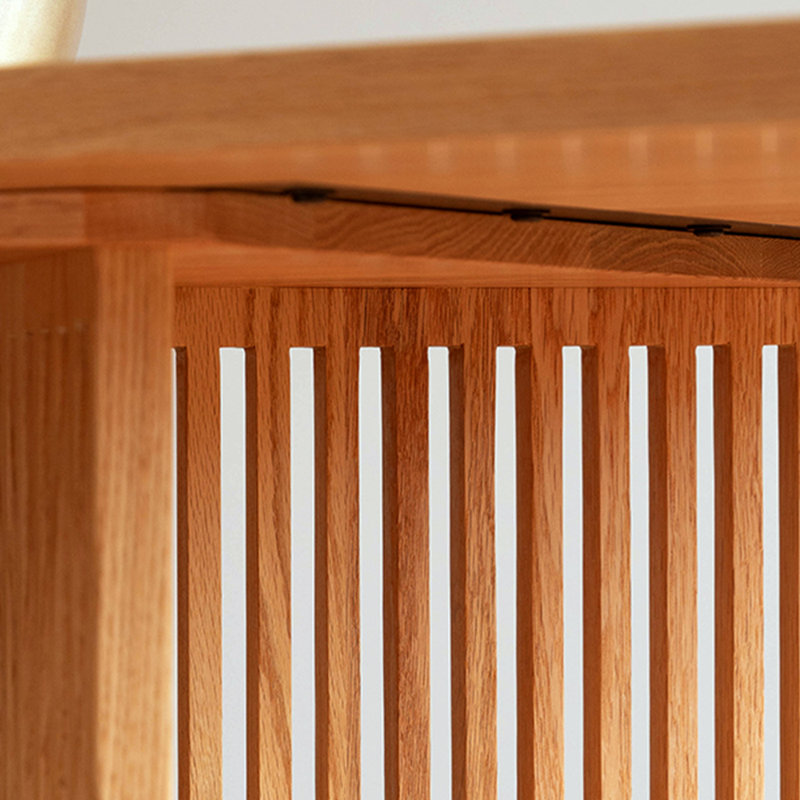 Table de salle à manger en bois massif, H 28,3 po x L 86,6 po x l 31,5 po