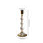 Porte-bougie perlé en bois rétro pour chandelles, décoration de table d'inspiration française pour les mariages et les dîners
