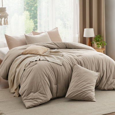 Ensemble d'édredon en coton avec rembourrage intérieur en microfibre Best vendeur