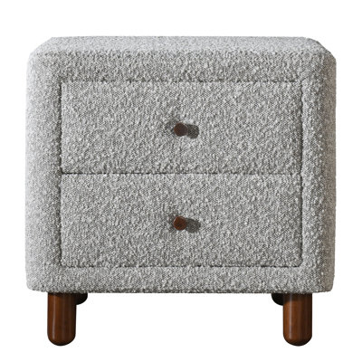 Table de chevet 2 Grey Boucle
