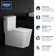 Toilette allongée deux pièces Eurocube® 1,28 GPF (économe en eau) (siège inclus)