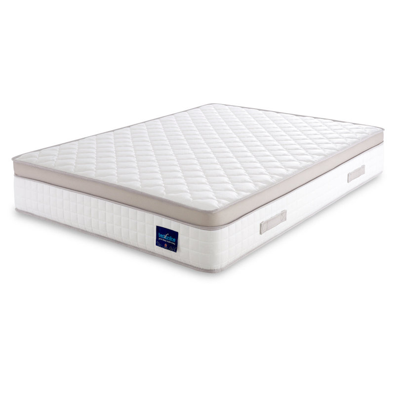 Winksleep Beige Hybrid Pocket Sprung Memory Foam Mattress – Medium-Firm, Breathable Euro Top, Kingsize (5')