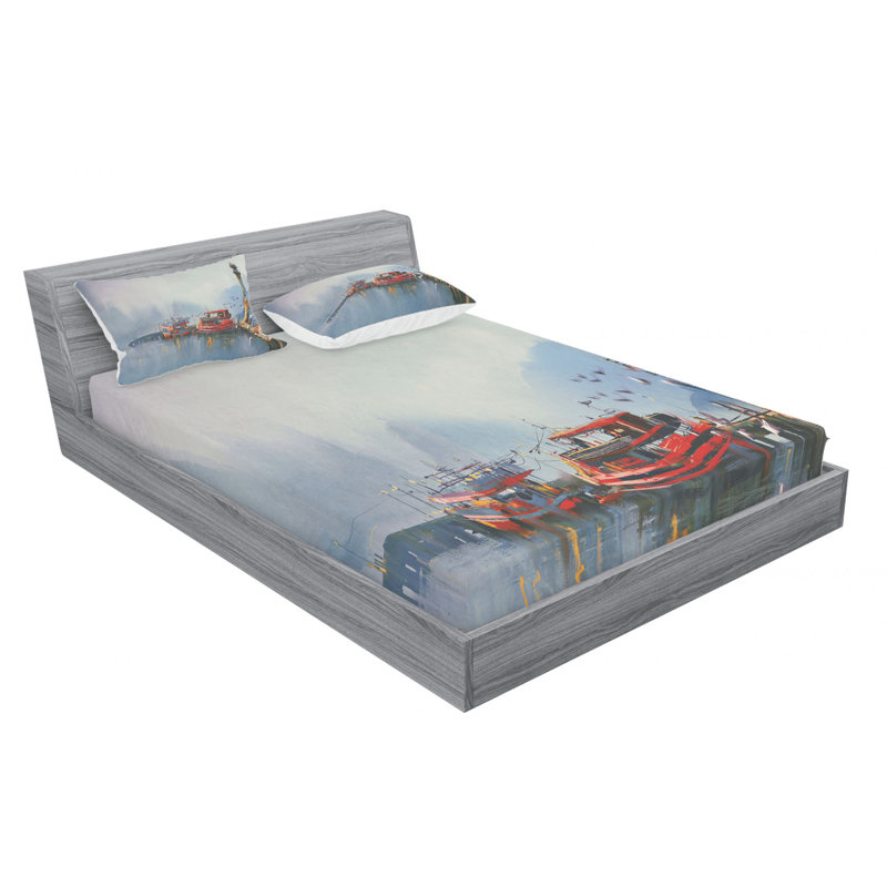 Microfiber Sheet Set, Full Sheet Set with Fitted Sheet