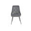 Chaise d'appoint, velours jaune avec pieds noirs-87543326-87543327