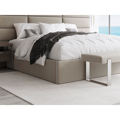Ryshon Upholstered Faux Leather Platform Bed