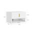 40cm W Manufactured Wood Bedside Table