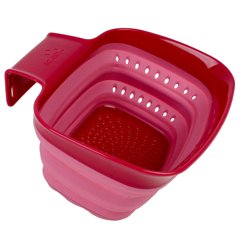 Filtre à 2 gallons en plastique sur le lavabo, Rouge / Mauve