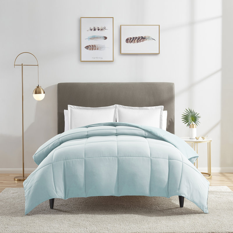 Édredon en duvet synthétique toutes saisons, Édredon très grand, Bleu aqua