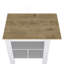 Îlot de cuisine, table de cuisine H 35 po, 3 tablettes ouvertes