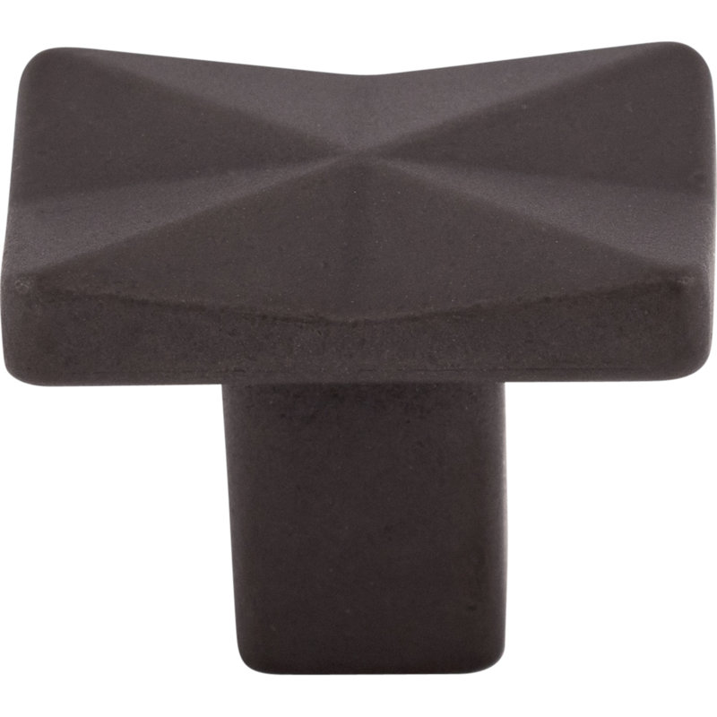 Quilted 1 1/4" Length Rectangle Knob, Sable