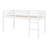 Solid Wood Bed Frame With Ladder, Wood Slat Support-897883422