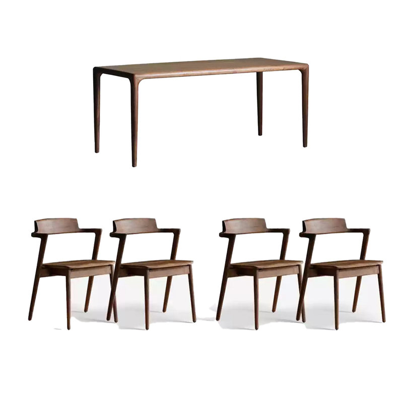 All solid wood multifunctional table set, 29.52"H x 55.11"L x 31.49"W