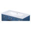 36" White Single Vanity Top With Sink, Resin, 4" Centerset Faucet Hole