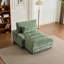 Canapé inclinable avec support, canapé inclinable simple ultra-confortable, conception ergonomique, adapté aux espaces de loisirs, vert chenille-121051717