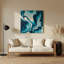 Abstract Landscape 39 Blue Metal Wall Art-1661122629