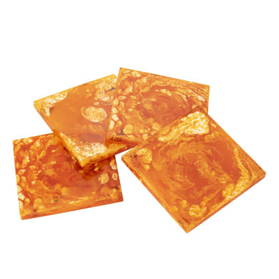 Square Resin Coaster Set