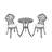 Kerley 2 - Person 54cm Long Bistro Set with Cushions