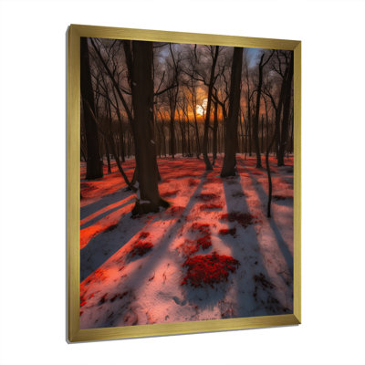 «Wintersun Shining Through Snowlit Trees I», reproduction sur toile