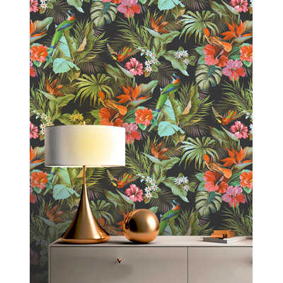 Alyette 10m x 53cm Textured Matte Non-Pasted Wallpaper Roll