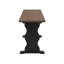 Banc Chelsea noir et noyer-1132852024