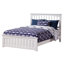 Lit plateforme bas en bois massif Mission avec pied de lit assorti-83257628-83257630