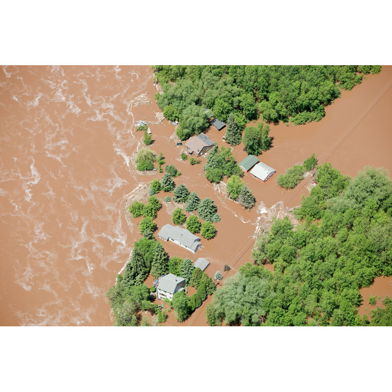 Muddy Floodwater by BanksPhotos - Print, 30cm H x 46cm W x 3.8cm D