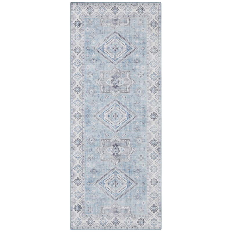 Gratia Tufted Blue Rug, Runner 80 x 200cm