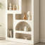 Présentoir simple en bois massif crème