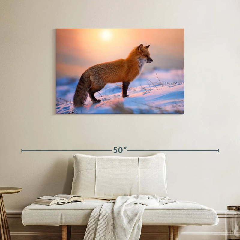 Brampt Sunny Red Fox, 26" H x 39" W
