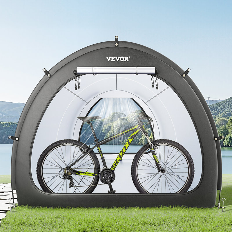 Tente de rangement pour vélo extérieure imperméable en forme de ventilateur pour 5 vélos et plus