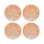  Coral Branch Vegan Leather Round Pebble Placemat-416242819