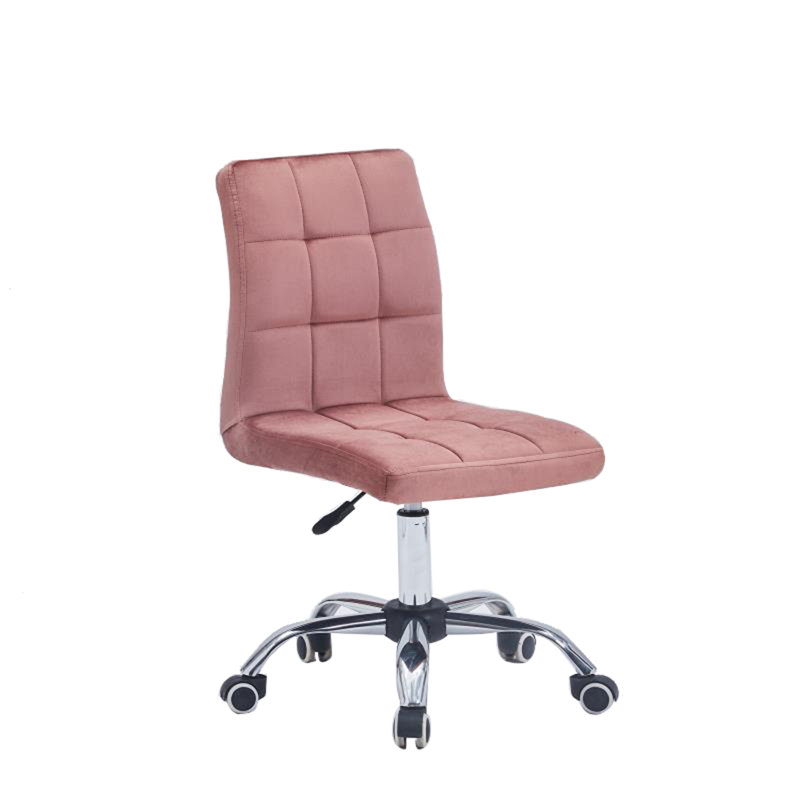 Ketillogh Velvet Office Chair, Pink