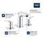 Eurosmart® Widespread Bathroom Faucet-62487593