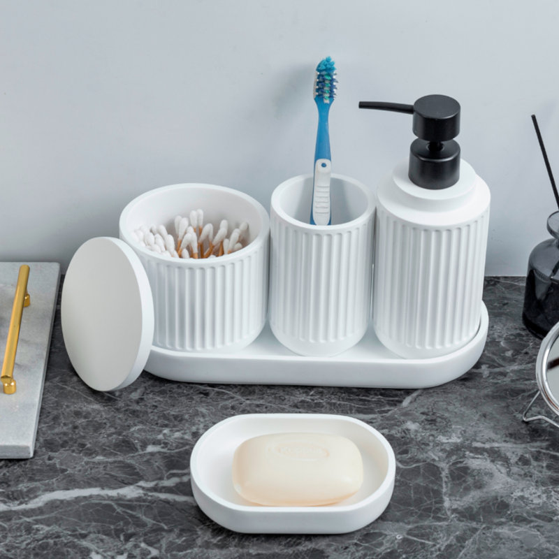 5 Piece Bathroom Accessory Set