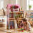 Wooden Dollhouse For Kids With Furniture Accessories For Birthday And Christmas