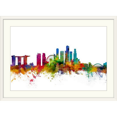 «Singapour Skyline» par Francy, impression