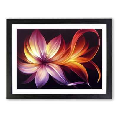 Incredible Modern Flower Abstract - Single Picture Frame Print
