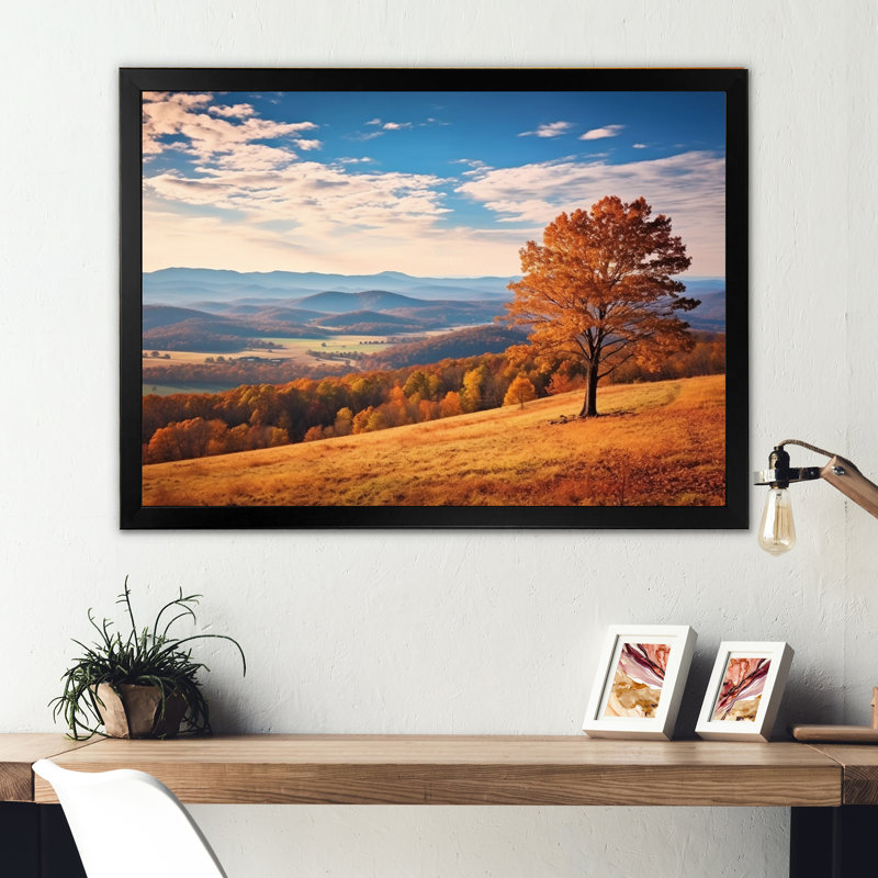 Harmony on Virginia Shenandoah Valley sur impression sur toile, Cadre photo noir, H 24 po x l 32 po x P 1 po