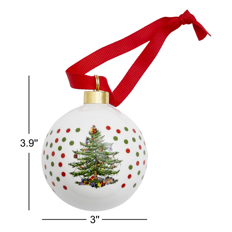 Christmas Tree POLKA DOT BAUBLE