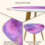 Ensemble de 2 tables basses gigognes Triangle